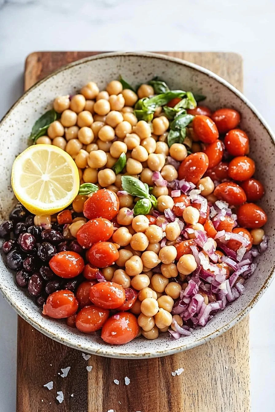 Lemon Basil Three Bean Salad