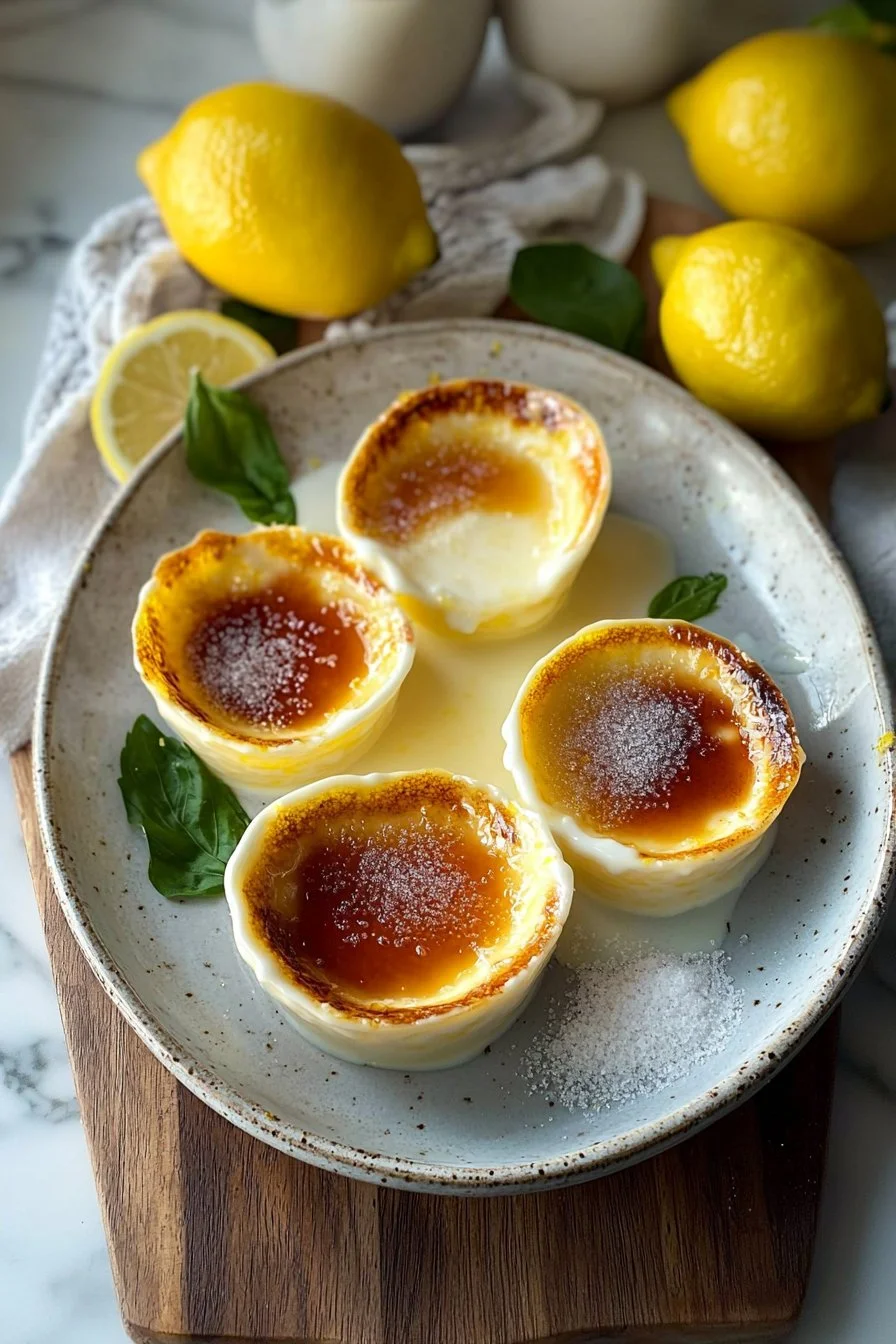 Lemon Brûléed Posset