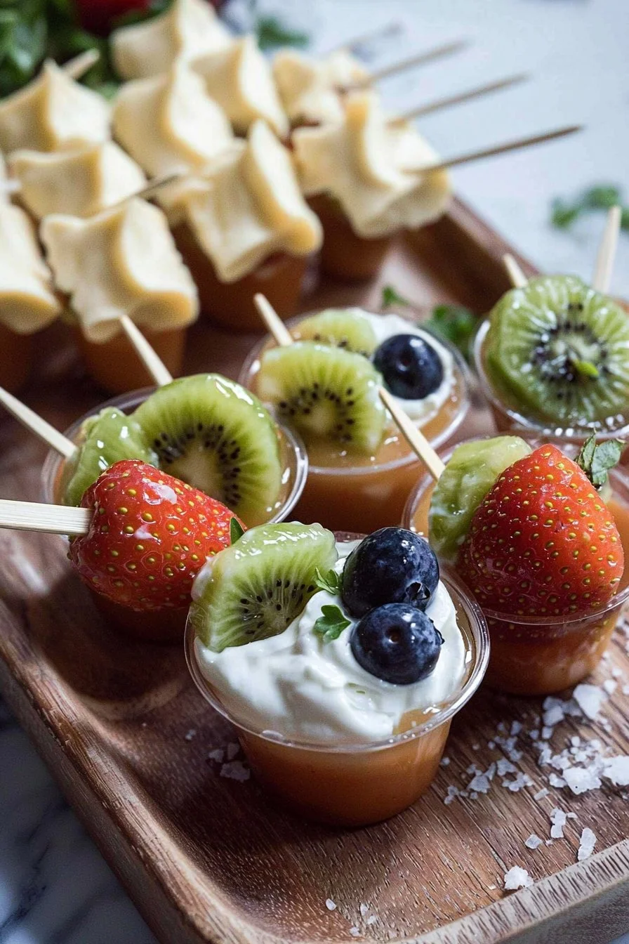 Mini Dessert Cups with Skewers