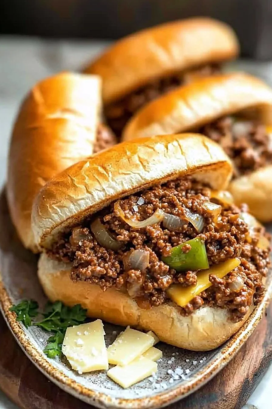 Philly Cheesesteak Sloppy Joes