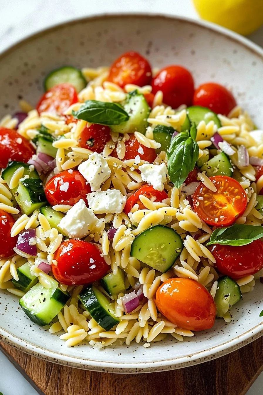 Summer Orzo Pasta Salad