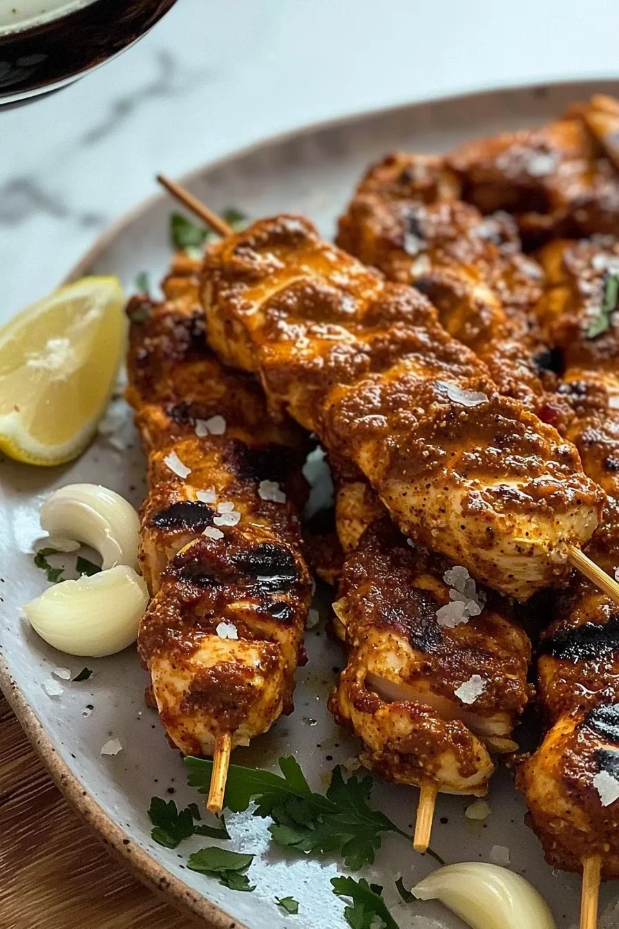 Tandoori Chicken Tikka Skewers