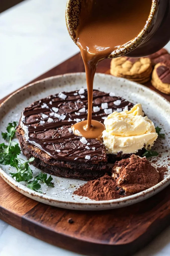 Traditional Chocotorta - a layered dessert made with chocolate cookies and cream
