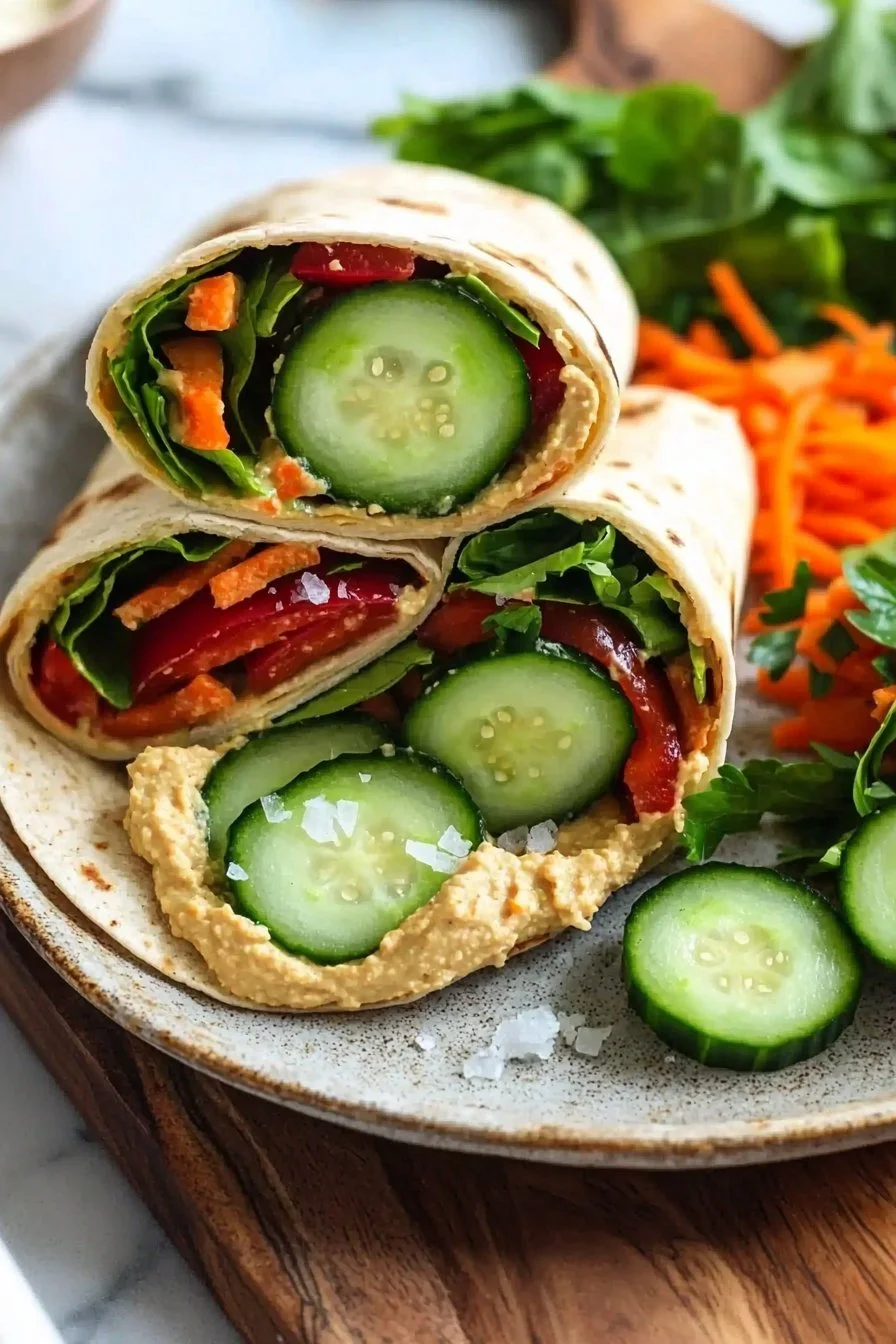 Veggie Wrap with Hummus