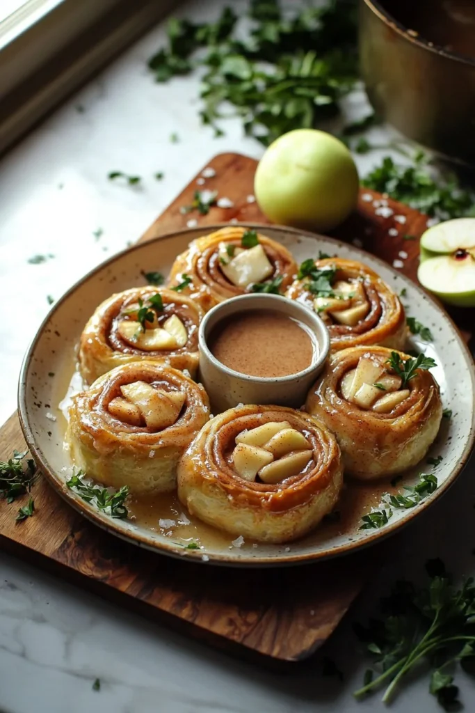 Delicious 2 ingredient apple cinnamon roll bake fresh out of the oven