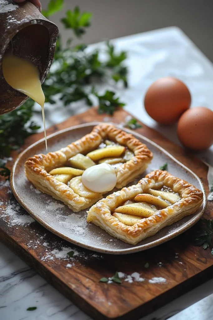 Homemade Apple Pop Tarts with a flaky crust and apple filling