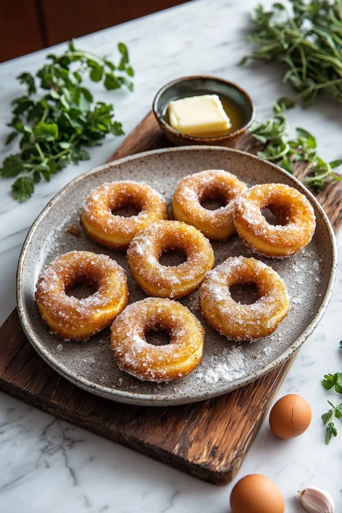 Delicious baked apple cider donuts with a cinnamon sugar coating
