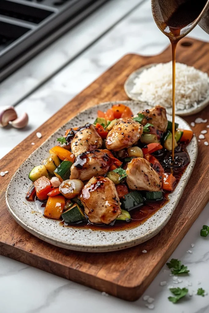 Delicious Blackstone Hibachi Chicken prepared on a grill
