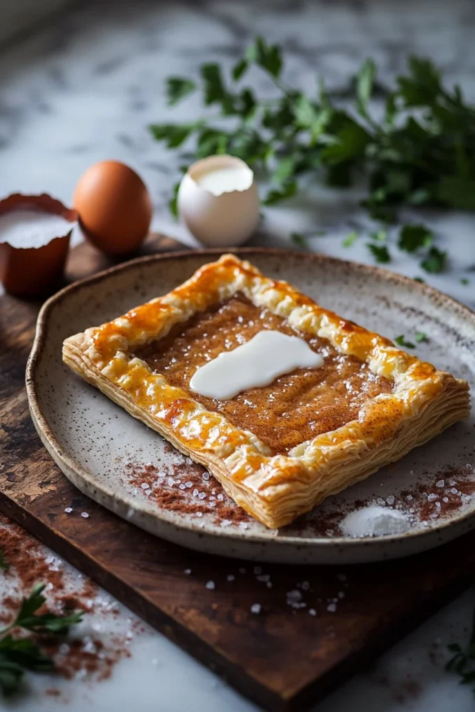 Delicious Brown Sugar Cinnamon Poptarts with sweet icing and cinnamon filling