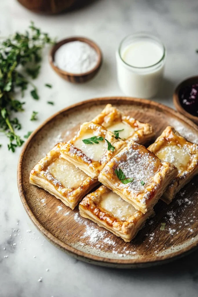 A selection of homemade Poptarts with various colorful fillings and icing.