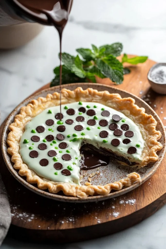 Mint Chocolate Pop Tarts dessert with chocolate frosting and mint sprinkles