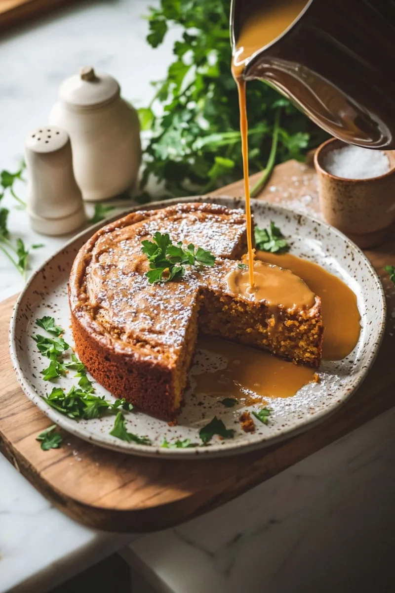 Delicious Pumpkin Spice Latte Cake topped with cream frosting and spices