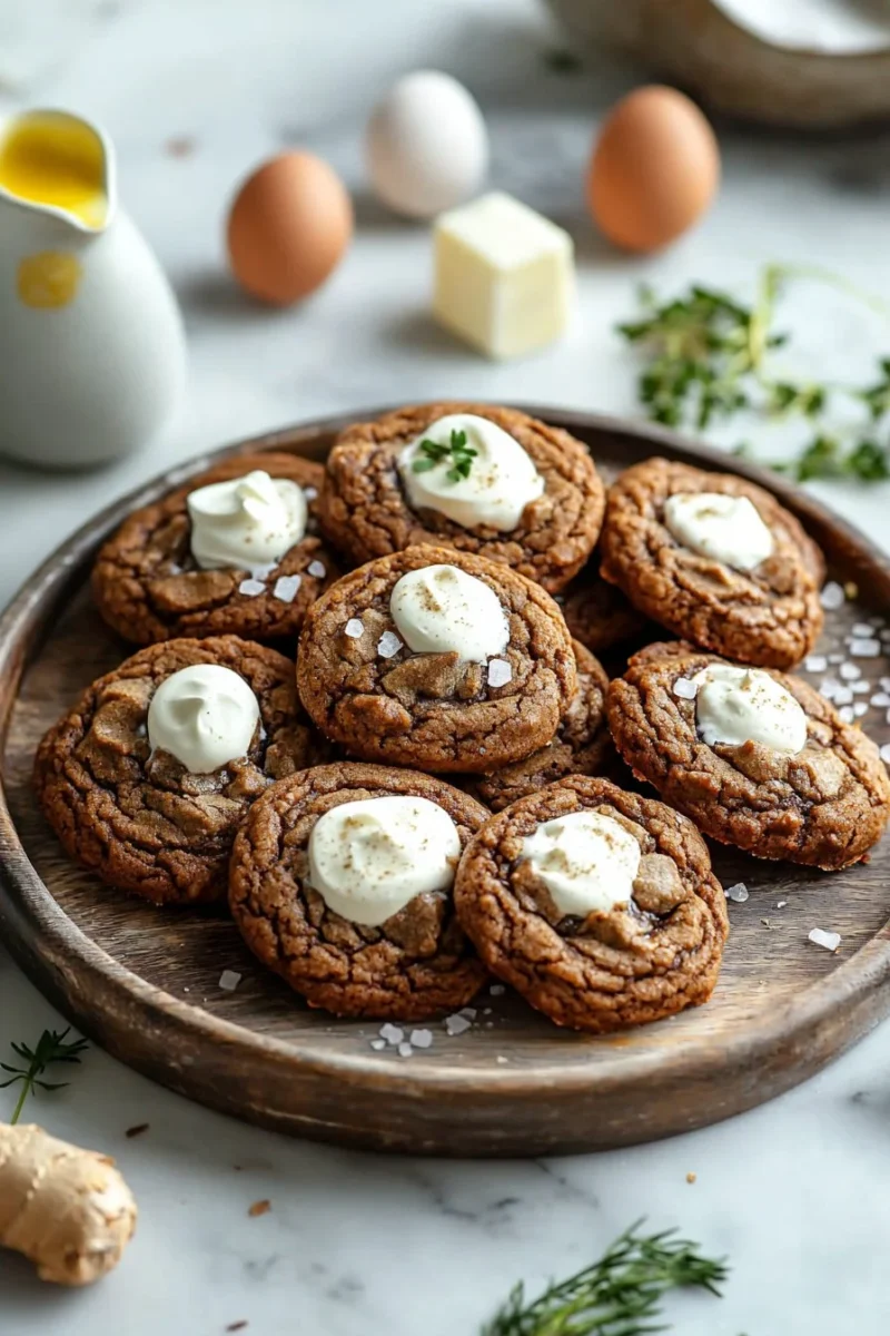 Delicious Molasses Cream Pie Cookies with creamy filling and molasses flavor