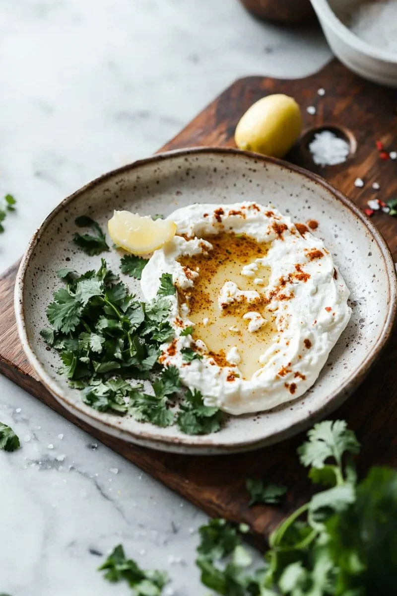 Delicious Tandoori Cheese Spread served with pita and vegetables